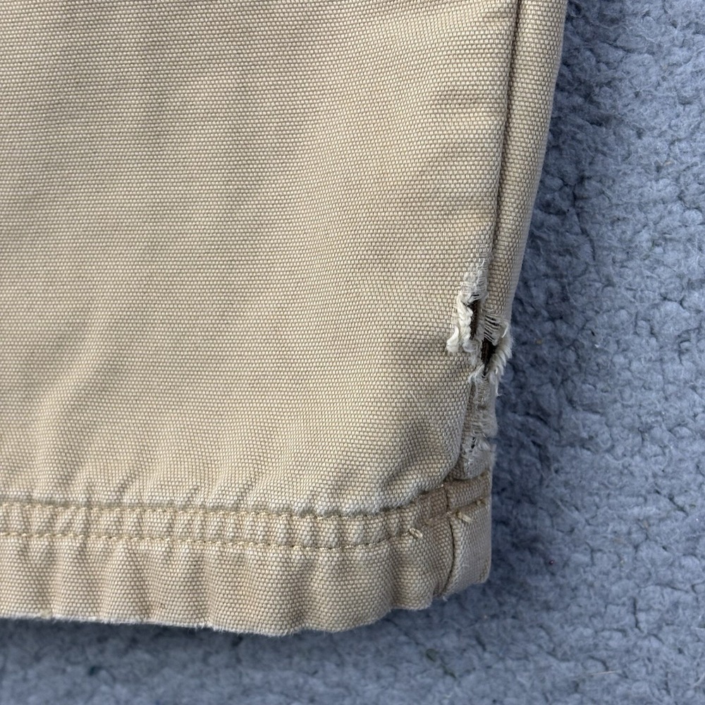 L.L.Bean Fleece Lined Cargo‎ Pants Mens 35x32 (34x31) Comfort Waist Distressed - Picture 3 of 16